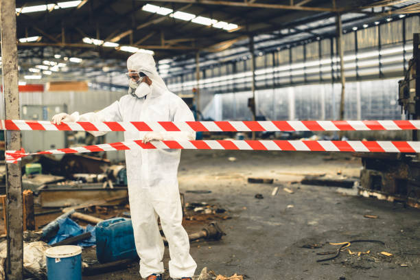 Professional Biohazard Cleanup technician working in Gold Run, CA